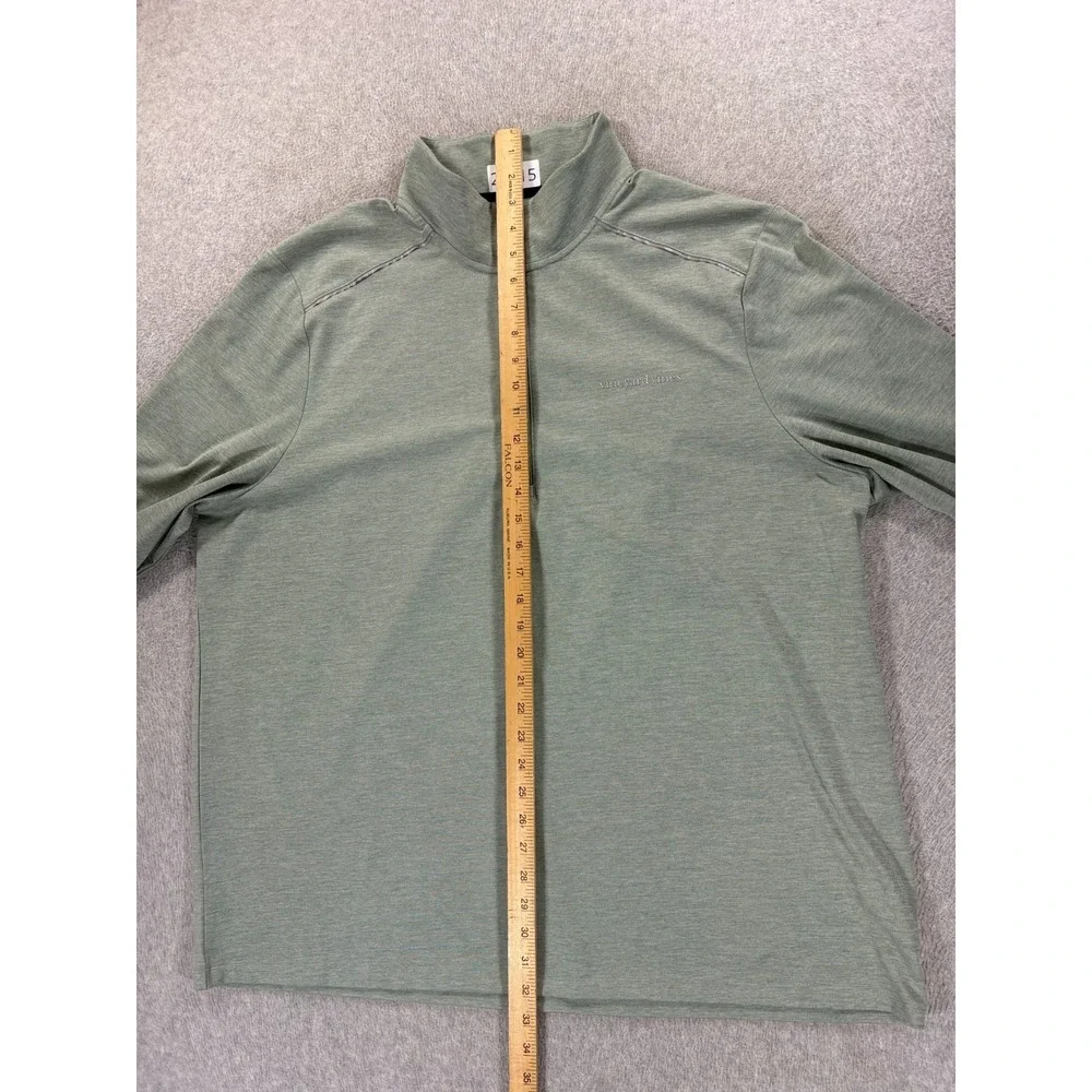 Vineyard Vines Performance 1/2 Zip Reflective‎ Pullover (Men's 2XL) Green